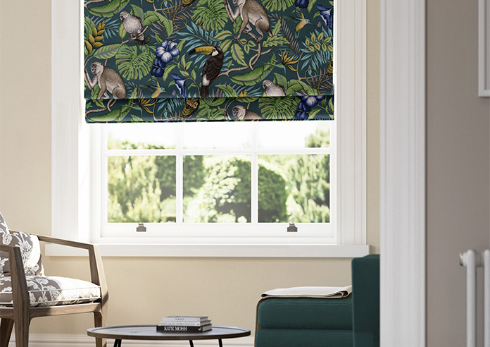Rain Forest, Lagoon - Roman Blind - Image 5